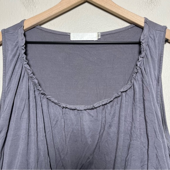 Latched Mama Women Dress XXL Gray Sleeveless Mini Postpartum Nursing Stretch - Picture 3 of 9